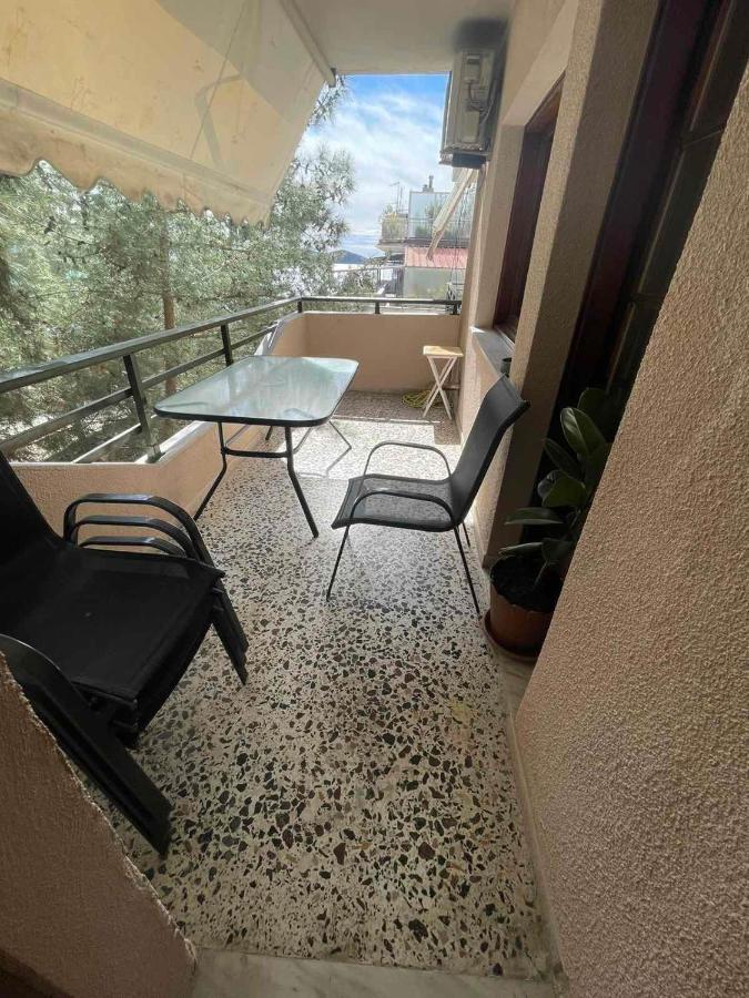 Nea Peramos Large Apartment Near The Beach Bagian luar foto